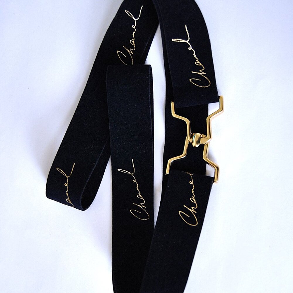 Salvage Chanel Ribbon Made Belt